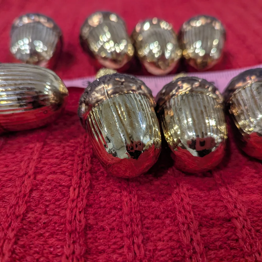 C&B Acorn Ornaments (8)